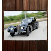 Металлическая табличка Bugatti Type 57S Coupe by Gangloff of Colmar